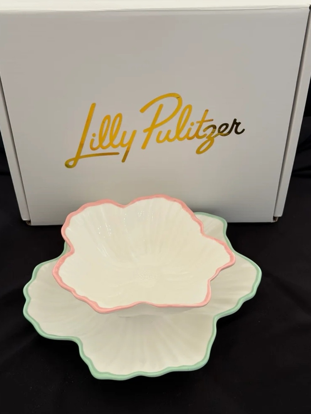 Lilly Pulitzer Floral Nesting Dish Set